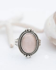 Rose Quartz Oval Ring Gemstone Natural Sterling Silver - Etsy Oval Large Stone Crystal Ring In Sterling Silver, Sterling Silver Ring With Large Oval Stone, Oval Sterling Silver Crystal Ring With Large Stone, Oval Sterling Silver Ring With Large Stone, Oval Sterling Silver Rings With Large Stone, Silver Oval Rose Quartz Jewelry, Oval Rose Quartz Silver Jewelry, Handmade Oval Rose Quartz Jewelry, Bohemian Ring