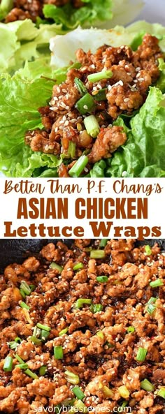 Chicken Wrap Recipes Healthy, Changs Chicken Lettuce Wraps, Wraps Recipes Vegetarian, Lettuce Wrap Sauce, Asian Chicken Wraps, Pf Changs Chicken Lettuce Wraps, Asian Chicken Lettuce Wraps, Wraps Recipes Healthy