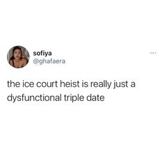 the ice court heist is really just a dysfunctional triple date