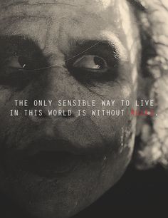 a close up of the face of a person with words written on it and an image of joker