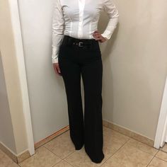 Brand New With Tag Guess Extra Button Included Removable Wide Belt Included Rear Faux Pockets Black Size 26 I’m 5’ 1.25” Wearing 4 Inch Heels And They Are Too Long. Smoke Free And Pet Free Environment. Trousers Pants, Trouser Pants Women, Jumpsuit Trousers, Wide Belt, 4 Inch Heels, Too Long, Trouser Pants, Pant Jumpsuit, 4 Inch