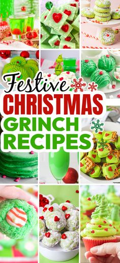 These are the best Grinch desserts, Grinch recipes, Grinch cocktails, Grinch cookies, Grinch cupcakes and many more easy Christmas sweets treats that are sure to be loved! Christmas treats easy, Christmas baking recipes, Christmas cocktails. Grinch Dessert Ideas, Grinch Desserts, Grinch Recipes, Grinch Christmas Treats, Grinch Cocktail, Grinch Snack, Grinch Cake, Grinch Cookies, The Grinch Movie