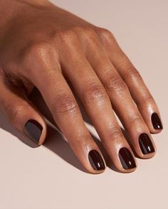 Cherry Nail Color, Black Cherry Nail Color, Black Cherry Nail Polish, Black Cherry Nails, Beauty Cabin, Cherry Nail, Brown Nail Polish, Brown Nail