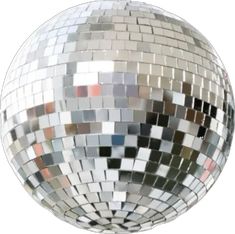 a disco ball is shown with many different colors and patterns on it's surface