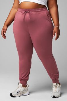 High-Waisted Performance Jogger Fabletics pink female Activewear >> Womens >> Bottoms >> Pants & Joggers >> Joggers PureLuxe Lite plus Everyday/Training 4-Way Stretch/Breathable/External Pocket/Moisture-Wicking/UPF Protection Jogger in ultra-soft PureLuxe Lite. Drawstring Waist, Active Wear For Women, Bottoms Pants, Breathable Fabric, Stretch Fabric, Fabric Care, Womens Bottoms, Perfect Fit, Slim Fit