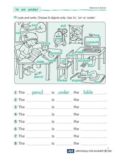 an english worksheet with words and pictures for children to use in the classroom