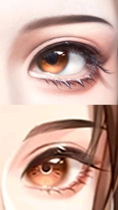 Big Anime Eyes Makeup, Anime Eyebrows, Simple Makeup Tips