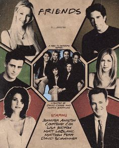 an advertisement for friends starring actors from the tv series