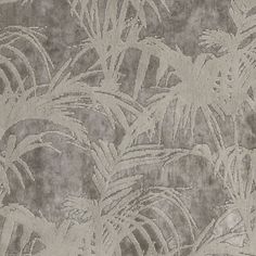 an old wallpaper with palm trees in grey and white colors on the left side