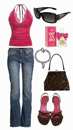 Y2k 2000s Outfits, 2000s Fashion Inspiration, Y2k Outfits Aesthetic, 2000s Clothing, Outfits 2000s