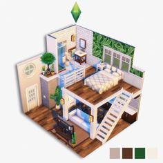 The Sims 4 Houses Ideas Base Game, Sims 4 Houses Layout, Tiny House Layout