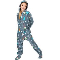 Footed Pajamas wants everyone to enjoy the unrestricted joy of a zip-up sleeper. We have sizes for almost anybody, including your beloved cats and dogs. We created these footie pajamas to fit everyone in the family, so that no one feels excluded. We make Long Sleeve Onesie For Winter Playtime, Long Sleeve Onesie For Playtime In Winter, Super Soft Hooded Winter Sleepwear, Casual Long Sleeve Onesie For Bedtime, Casual Hooded Sleepwear For Fall, Playful Hooded Onesie For Sleepovers, Hooded Onesie For Pajama Party In Winter, Hooded Onesie For Winter Pajama Party, Hooded Cotton Sleepwear For Winter