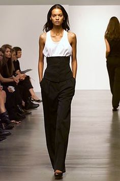 Calvin Klein Collection Spring 2002 Ready-to-Wear Fashion Show - Liya Kebede, Calvin Klein Liya Kebede