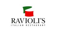 the logo for ravioli's italian restaurant