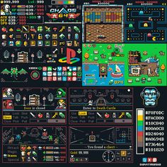 an old school computer game poster with all the characters and numbers on it, as well as