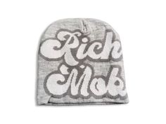 Description: "Rich Mob" graphic beanie hat. Condition: Brand new Color: Grey Size: One size (fits most because of the stretchy material) Shipping: Free worldwide economy shipping, with added tracking number (ATTENTION! Delays may occur because of the reduction of worldwide flights and logistics due to the pandemic). Returns: Accepted within 30-day period after the orders are delivered. Please note that the items should be returned in the same condition as they were received. Other: Very limited Graphic Beanie, Gray Beanie, Graphic Streetwear, Winter Beanie Hat, Hat For Men, Grey Beanie, Winter Hats Beanie, Hat For Man, Winter Beanie