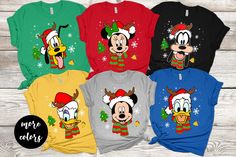 Disney Family Christmas Shirt Family Christmas Matching - Etsy Disney Characters Christmas, Disneyland Christmas, Disney Christmas Shirts, Disney T Shirt, Christmas Matching, Disney Character, Family Christmas Gifts, Family Christmas Shirts, Disney Family