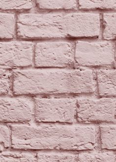 Exclusively at Designer Wallcoverings and Fabrics Pink Brick Wall, Pink Accent Walls, Farm Stand, Pink Accents, Pink Wallpaper, Brick Wall, Ideal Home, Interior Designer, Accent Wall