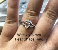 "A contour diamond band made to fit CARA no.1 and CARA no.2 ring. This ring can also fit the Ava Oval 7x5, Ava Trillion 5 mm, and Trinity Trillion 5 mm { n o t e } ➤This item is made to order, please allow 2-3 weeks for this ring to be handmade for you. Requested modifications are subject to revised production timelines and pricing. For rush orders, please contact us and we'll do our best to oblige. ➤ For international orders please leaves your phone number in the \"note to seller\" at checkout Rose Gold Wedding Ring With Vs Clarity, Wedding Rose Gold Ring With Vs Clarity, Wedding Jewelry With Vs Clarity Round Cut, Wedding Rings With Vs Clarity And Round Cut, Silver Wedding Ring With Rose Cut Diamonds, Silver Rose Cut Diamond Wedding Ring, Vs Clarity Bridal Ring Sets For Wedding, White Gold Marquise Cut Bridal Sets For Wedding, White Marquise Cut Wedding Ring