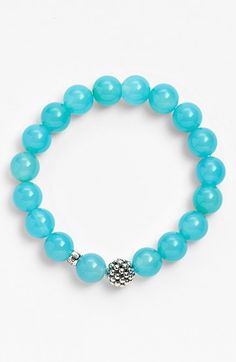 Free shipping and returns on Lagos Bead Stretch Bracelet at Nordstrom.com. Rich, colorful semiprecious stones are polished into glossy beads for a comfortably stretchy, Caviar-accented bracelet. Elegant Turquoise Beaded Bracelets With Natural Stones, Elegant Round Bead Amazonite Jewelry, Elegant Amazonite Round Beads Jewelry, Elegant Blue Stretch Bracelet With Natural Stones, Elegant Sterling Silver Stretch Bracelet With Round Beads, Elegant Sterling Silver Stretch Bracelet, Elegant Round Beaded Amazonite Jewelry, Elegant Hand-strung Jade Stretch Bracelet, Elegant Turquoise Jewelry With 8mm Beads