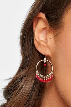 Shop Gold Tone & Red Seed Bead Drop Earrings at Yours Clothing. Discover plus size fashion online. Bead Drop Earrings, Clothing Trends, Beaded Drop Earrings, Gold Accessories, Fashion Fits, Bead Designs, Seed Bead, Quality Clothing, Shop Earrings