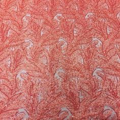 Coral Cozy Pop Thread Floral Sequins Lace Fabric - Fashion Fabrics LLC Power Rangers Costume, Silver Fabric, Wedding Lace, Prom Formal, Embroidered Fabric, Mom Dress, Sequin Fabric, Lace Weddings, Metallic Thread