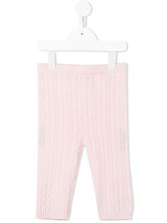 pink organic cashmere cable knit straight leg ribbed edge POSITIVELY CONSCIOUS: This Planet Conscious product is made from at least 50% organic materials, which helps you support organic farming practices such as the restricted use of synthetic chemicals and genetically modified seeds, improved soil fertility and better livestock management. Fitted Pink Cable Knit Top, Pink Cable Knit Cotton Top, Baby Ribbed Leggings, Childrens Leggings, Knit Leggings, Soil Improvement, Pink Leggings, Ballet Flat Shoes, Skirted Swimwear