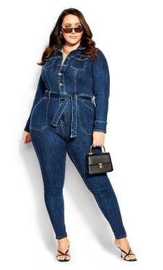 Shop Evans Dark Blue Utility Denim Jumpsuit at Yours Clothing. Discover women’s plus size clothing in sizes 10-36 with fast delivery. Plus Size Denim Jumpsuit, Casual Sundresses, Size 22 Women, Sun Dress Casual, Cropped Linen Trousers, Party Dress Sale, Plus Size Denim, Jumpsuit Chic, Curve Fashion