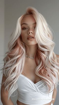 Pastel Pink Hair, Long Blonde, Hair Inspiration Color, Hair Inspo Color, Winter Hairstyles, Hair Envy, Blonde Highlights, Hair Dos, Gorgeous Hair