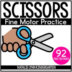 scissors fine motor practice for kids, volume 2 by natalie lynn kindergartn