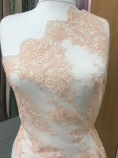 We offer a variety of fashion handmade fabric Great lace for a party, a big celebration and a wonderful mood Wedding Lace We do not sell swatches of this lace, because it is limited amount and possible until you get sample, the lace can be sold out Width: 130 cm(51.18 inches) Colors: Peach Color Nr 2893 Both sides scalloped Limited stock. We ship worldwide via Priority mail (Latvijas Pasts) from Latvia (EU). All orders have tracking number and are well trackable in most countries. Delivery time Peach Embroidery, Mood Wedding, Dresses Handmade, High Fashion Dresses, Off White Dresses, Wedding Lace, Embroidery Lace, Handmade Fabric, Peach Color