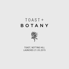 the logo for toast and botany