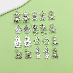 Mix 20pcs bulk Antique Silver Bear Charms pendant for DIY Bracelets Earrings Necklaces jewelry making Handmade Accessory Pack：20pcs Color：antique silver I'll try my best to present every detail of the items listed in my shop. Hope everyone would have a great experience shopping here. Affordable Silver Hypoallergenic Charms, Cheap Handmade Charms For Gifts, Handmade Silver Dangle Charms, Silver Charms For Craft Supplies In Gift Making, Handmade Silver Metal Charms, Silver Charms For Craft Supplies And Gift Making, Silver Metal Charms For Jewelry Making, Silver Pendant Charms For Jewelry Making, Silver Charms For Craft Supplies Gift