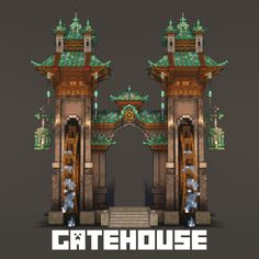 the gate is made up of many different materials