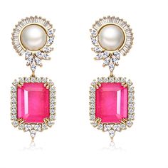 PRICES MAY VARY. Size: length: 1.77inch(4.5cm) Weight: 8g. The lightweight design of these earrings ensures a comfortable fit, making them perfect for all-day wear. Material: 925 sterling silver posts,14K real gold plated copper, crystal, pearl, cubic zirconia, rhinestone. Nickel-free, Lead-free, Cadmium-free and hypoallergenic earrings. Highly Resistant to Rust and Tarnish. Design Inspiration: These birthstone crystal drop dangle earrings for women are sparkly and elegant, looks very gorgeous, Emerald Cut Earrings, Copper Crystal, Cut Earrings, White Pearl Earring, Vintage Pearl, Zirconia Earrings, Drop Dangle Earrings, Emerald Earrings, Hypoallergenic Earrings