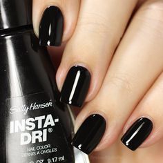 Black To Black, Dry Nails Fast, Nails 2016, Top Coat Nail Polish, Black Nail Polish