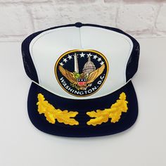 the washington d c hat is on display