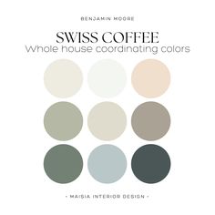 the color scheme for swiss coffee