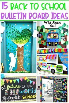 the back to school bulletin board ideas are great for teachers and students alike with their own unique themes