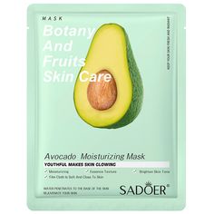 English Fruit Mask Avocado Rose Moisturizing Face Care Avocado Rose, Facial Sheet Mask, Face Sheet Mask, Brighten Skin Tone, Oil Moisturizer, Skin Complexion, Hydrating Mask, Shrink Pores, Facial Mask