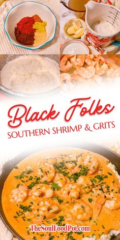 the cover of black folks southern shrimp and grits