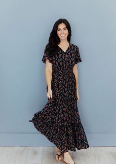 Modest Boutique, Nursing Friendly Dress, Modest Maxi Dress, Temple Dress, Modest Maxi, Modest Tops, Modest Skirts, Flowy Sleeves, Style Maxi Dress