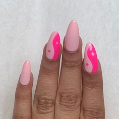 Yin Yang Nails, Infinity Nails, Nails Green, Elegant Beauty, Vacation Nails, Yin And Yang, Nails Pink