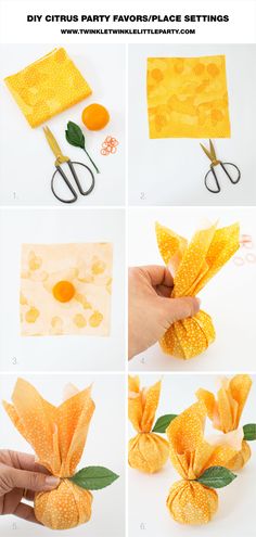 how to make an origami flower out of fabric