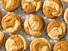 freshly baked cookies on a cooling rack ready to be eaten for breakfast or desserts