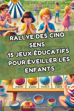 an image of children sitting at a table with their hands together and the words rally des gino