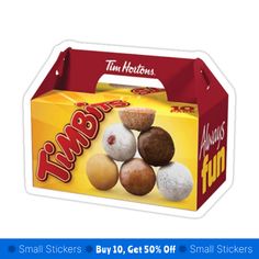 an open box of tim horton's truffles