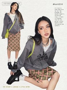 Funky Outfits, Preppy Look, Japanese Outfits, Korean Outfits, Casual Style Outfits, Retro Outfits