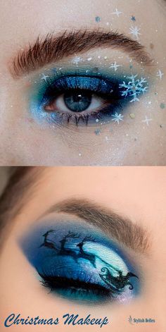 Eye Makeup Glitter, 2018 Makeup, Christmas Eyeshadow, Christmas Eye Makeup, Christmas Makeup Look, Eye Makeup Looks, Artist Makeup