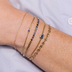 Blue And Gold Bracelets, Blue Sapphire Bracelet, Blue Sapphire Pendant, Curb Chain Bracelet, Gold Bracelet Set, Blue Sapphire Gemstone, Sapphire Pendant, Sapphire Bracelet, Blue Gems